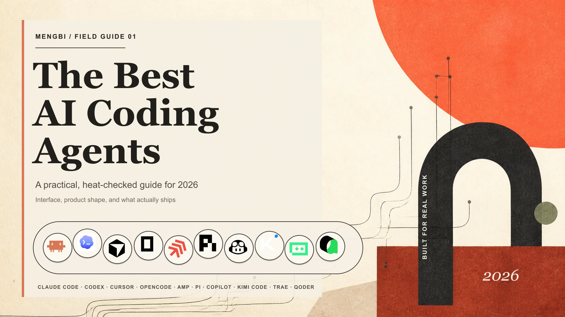 Best AI Coding Agents 2026 banner with product logos