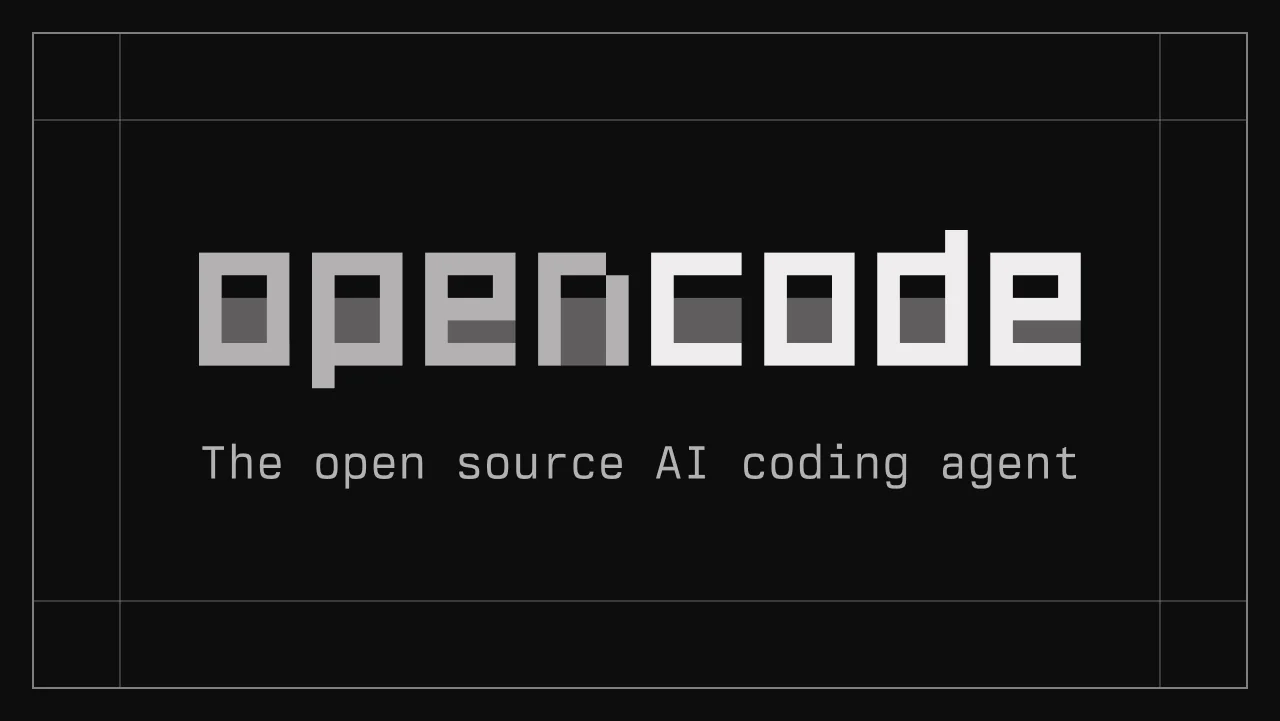 OpenCode product visual for the open coding agent