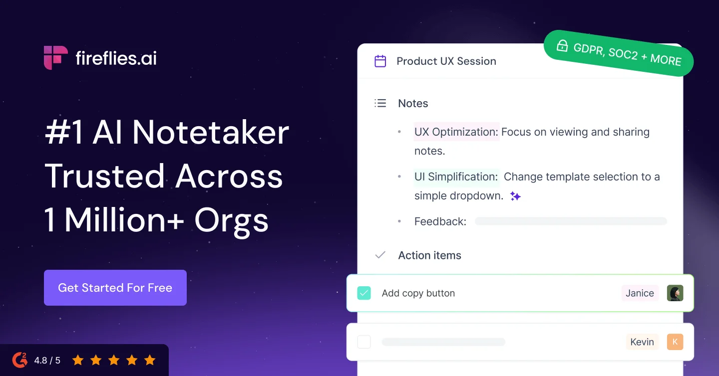Fireflies AI meeting assistant product visual